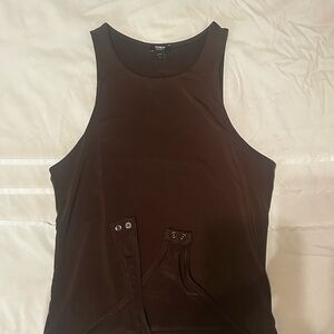 Express Dark Brown Tank Top